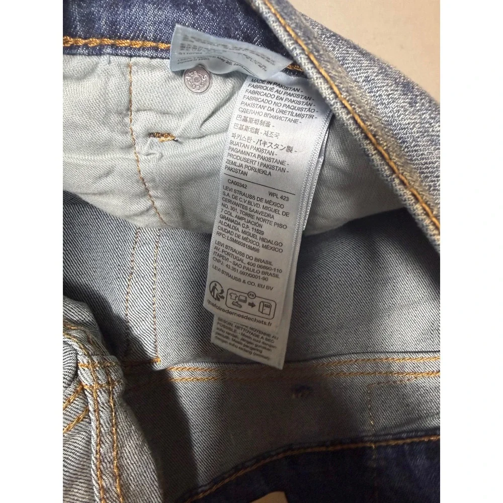 Levis 559 Relaxed Straight Mens Jeans 44x32 Blue NEW Stretch 01559-0086